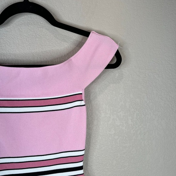 Superdown Women's‎ Striped Harmony Knit Mini Dress Off-The-Shoulder Size XS - Picture 6 of 14
